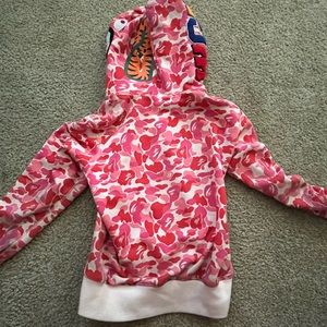 Pink Bape Hoodie Full Zip